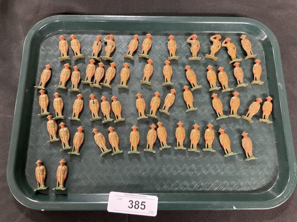 54 1930s Lead Toy Soldiers.