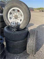 (4) Misc Spare Tires & Rims, Spare Tire,Chevy Caps
