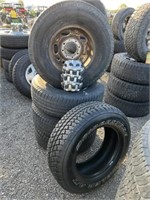 (4) Michelin Defender LTX LT265/75R16 Tires & Rims