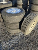(3) Michelin LXT A/T2 LT275/70R18 Tires & Rims