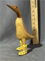 Duck carving 12 inches tall