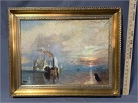Joseph Mallard William Turner ship painting of