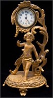 Gilded Bronze Putti Clock- New Haven Clock Co.