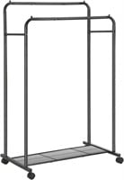SONGMICS Clothes rack, with grid shelf, load capac