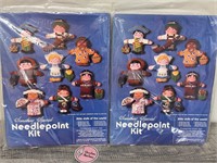2 needlepoint kits for Japan and Mexico dolls