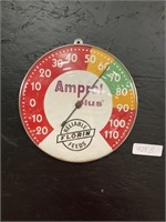 Vintage Advertising Amprol Wall Thermometer.