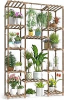 CFMOUR, Wood Flower Shelf Tiered Plant Stands for