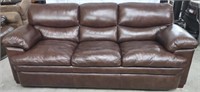 Dark Brown PU Leather Sofa