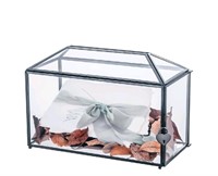 NCYP Wedding Glass Cards Box with Slot and Lock -