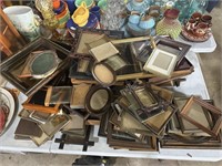 Large collection of vintage and antique frames.