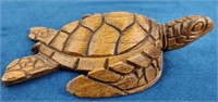 Small Carved Wood Sea Turtle