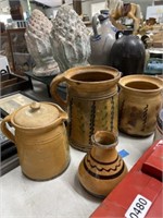 4 piece french pottery