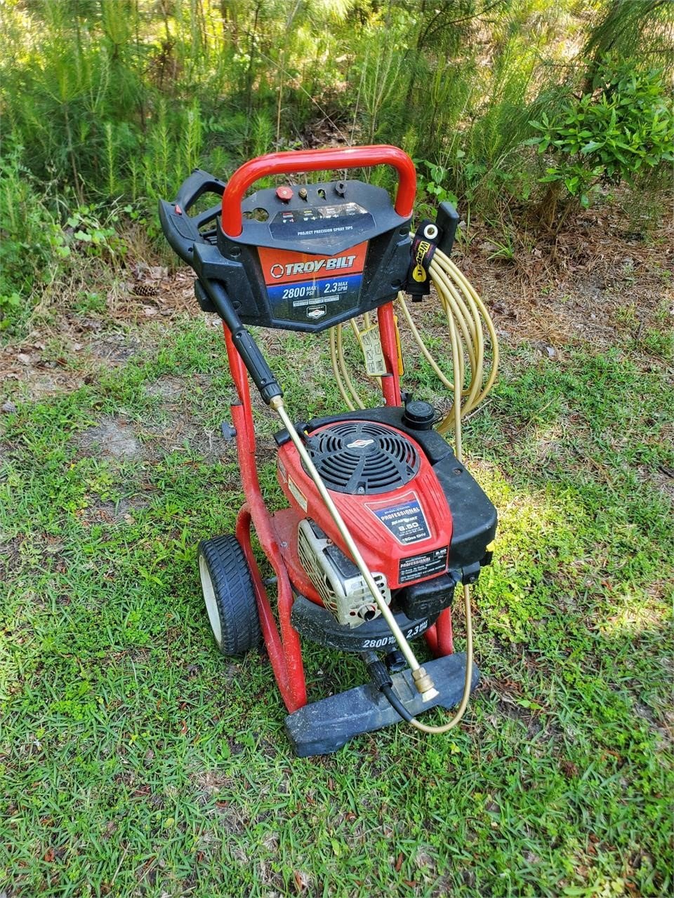 Troy built pressure washer untested