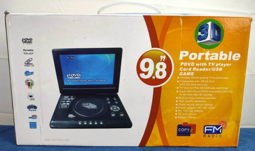 Portable PDVD with TV Player - 9.8"