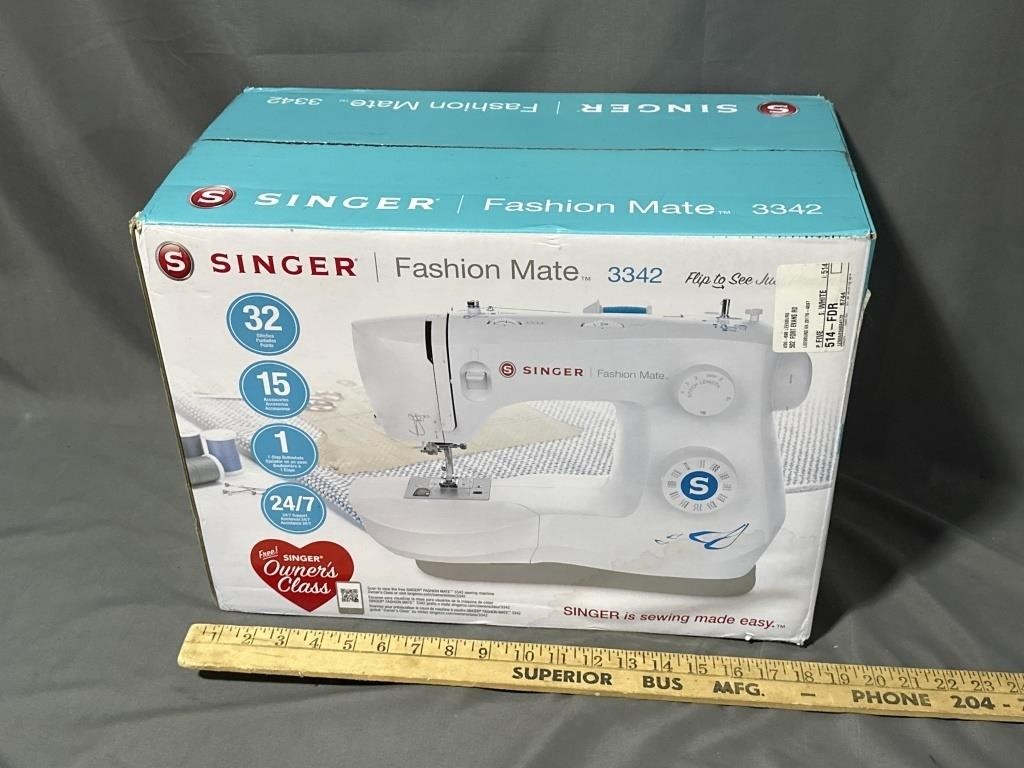 Brand new Singer 3342 in the box