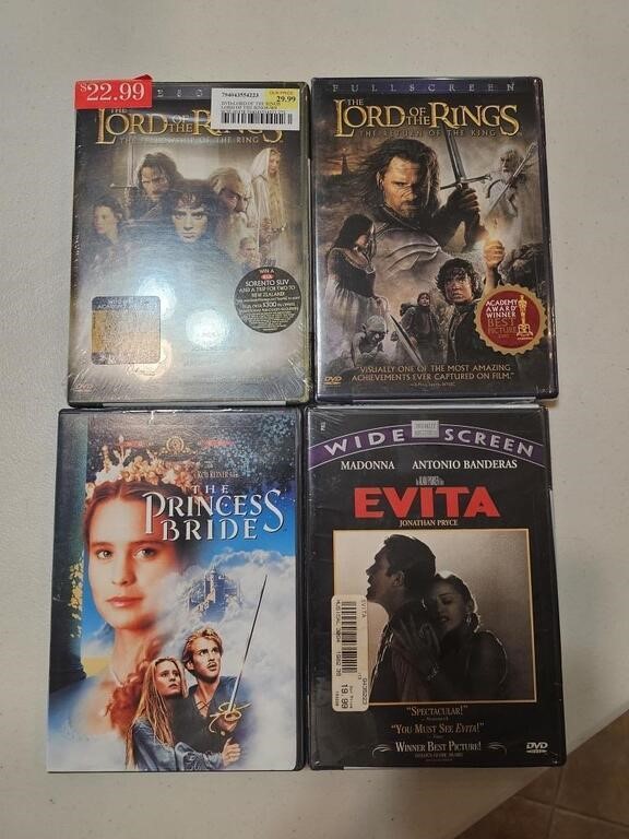 (4) DVDs