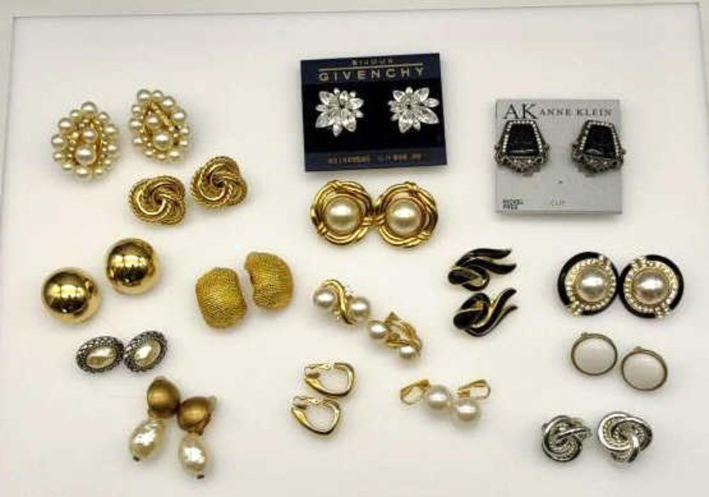 Givenchy, Anne Klein & Other Clip-on Earrings [x16