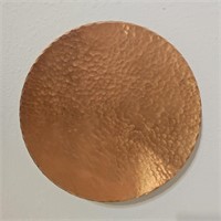 9" Hammered Copper Plate