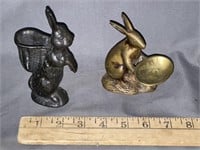 Vintage, cast-iron, bunny, and solid brush, bunny