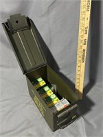 Ammo box and 12 and 20 gauge shells no shipping