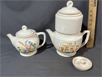Porcelain drip coffee pot with all attachments