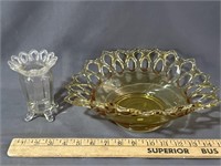 Westmoreland lace edge bowl and Imperial Glass
