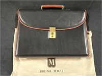 Bruno Magli Leather Briefcase.