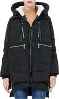 Orolay Women's Thickened Down Jacket, Black, Size