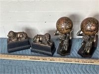 Two sets of vintage bookends