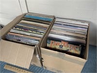 Two large boxes of vintage records