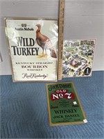 Jack Daniels and wild turkey advertising Signs