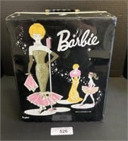 Vintage Barbie Case w/ Barbies & Accessories.