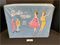 Vintage Barbie & Midge Case w/ Accessories.
