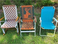 3 outdoor folding chairs