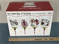 The 12 days of Christmas all purpose goblets new