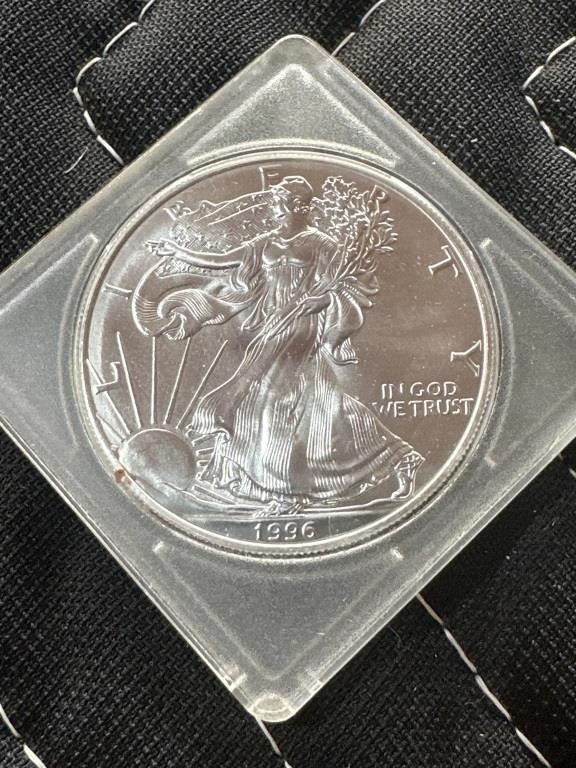 1996 silver eagle silver Dollar