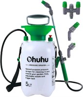 Ohuhu, 5L Pressure Sprayer with Different Nozzles
