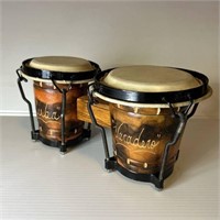 Bresil Vintage Wooden Bongos Drums