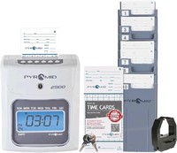Pyramid 2500 Time Clock Bundle with 100 Time Cards
