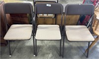 (4) Cushioned Aluminum Folding Chairs.