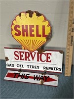 Modern shell service sign