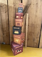 Noah’s ark nesting boxes from Bob’s boxes