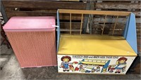 Raggedy Ann & Andy Toy Box, Pink Plush Hamper.