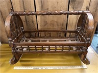Antique cradle. Missing spindles please look at