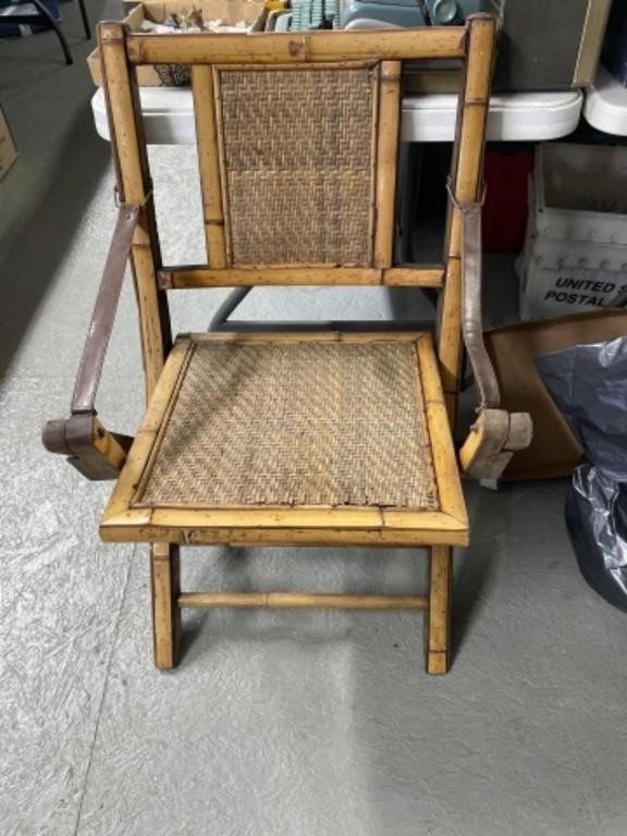 Bamboo carved chair