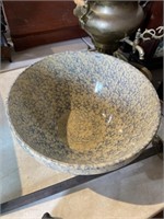 Large antique stoneware bowl