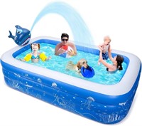 Inflatable Swimming Pool, JOYSPLASH 118" X 72" X