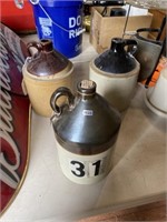 3 antique jugs