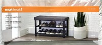 Meat Freak! Upholstered Shoe Storage Bench