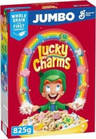 LUCKY CHARMS - JUMBO SIZE PACK Cereal Box with